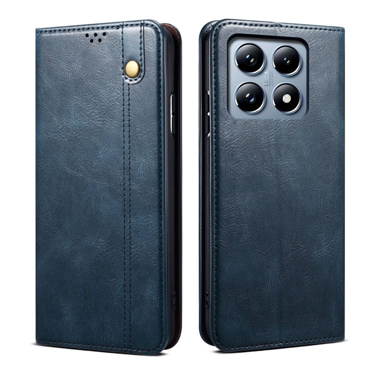 Oil Wax Crazy Horse Texture Leather Phone Case