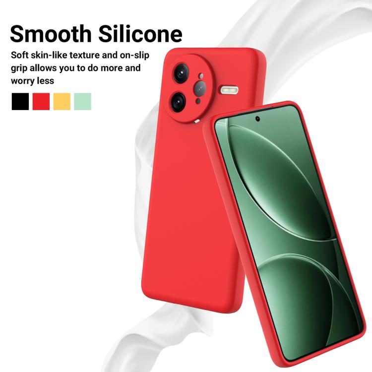 Solid Color Liquid Silicone Dropproof Full Coverage Phone Case, For Xiaomi Poco F7 Ultra, For Xiaomi Poco F7 Pro, For Xiaomi Poco M7 5G, For Xiaomi Poco X7, For Xiaomi 15 Ultra, For Xiaomi Poco X7 Pro