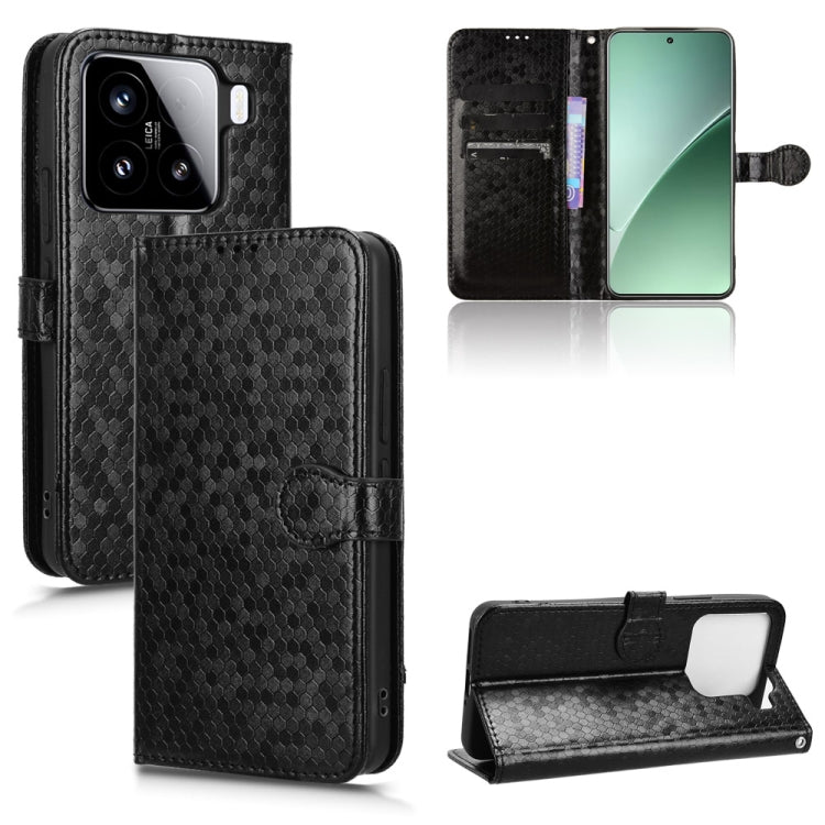 Honeycomb Dot Texture Leather Phone Case, For Xiaomi Poco F7 Pro 5G / F7 Ultra, For Xiaomi 15 Ultra, For Xiaomi 15 Pro, For Xiaomi 15