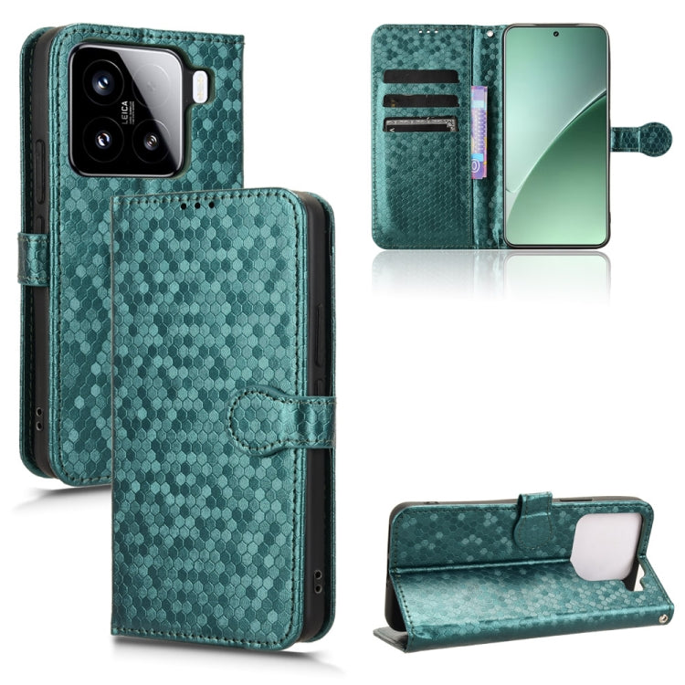 Honeycomb Dot Texture Leather Phone Case, For Xiaomi Poco F7 Pro 5G / F7 Ultra, For Xiaomi 15 Ultra, For Xiaomi 15 Pro, For Xiaomi 15