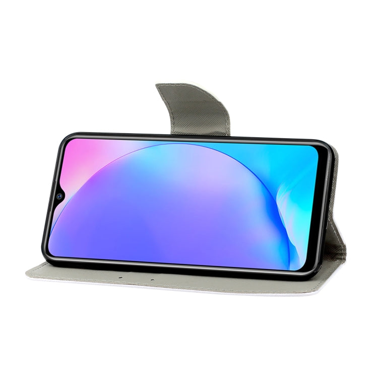 3D Colored Drawing Horizontal Flip PU Leather Case with Holder & Card Slots & Wallet