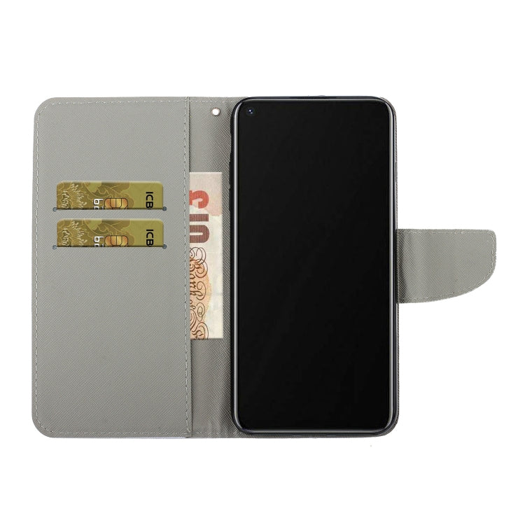 3D Colored Drawing Horizontal Flip PU Leather Case with Holder & Card Slots & Wallet