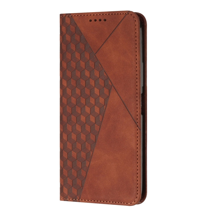 Diamond Splicing Skin Feel Magnetic Leather Phone Case