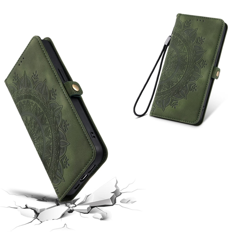 Skin Feel Totem Embossed Leather Phone Case