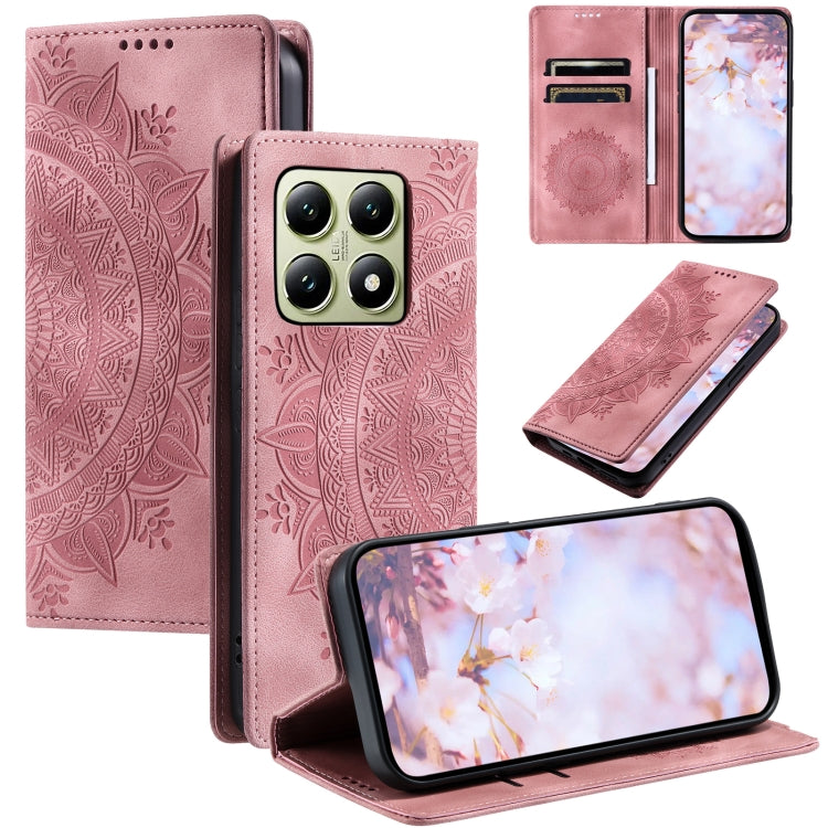 Totem Embossed Magnetic Leather Phone Case