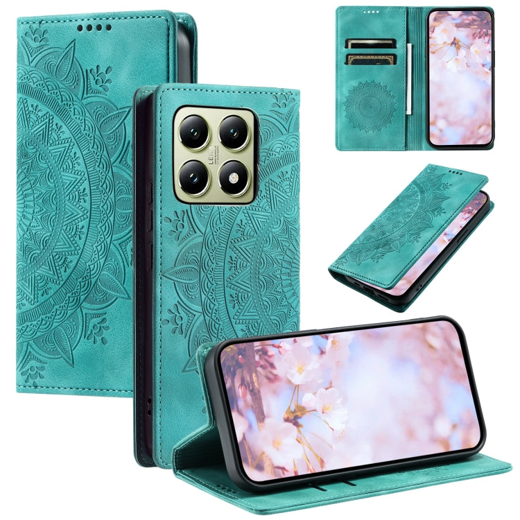 Totem Embossed Magnetic Leather Phone Case