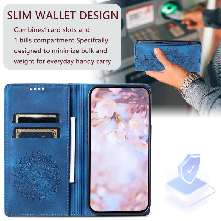 Totem Embossed Magnetic Leather Phone Case