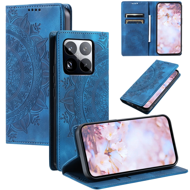 Totem Embossed Magnetic Leather Phone Case