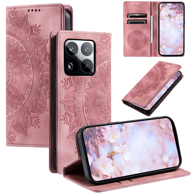 Totem Embossed Magnetic Leather Phone Case
