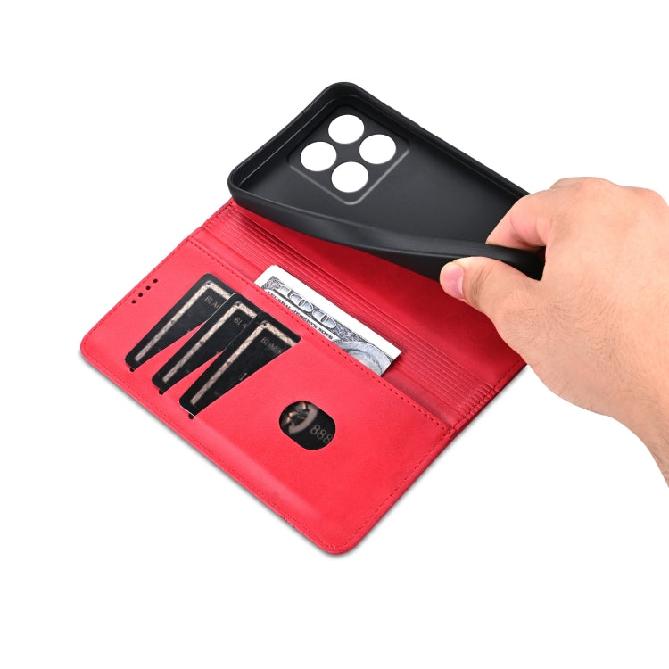 AZNS Magnetic Calf Texture Flip Leather Phone Case