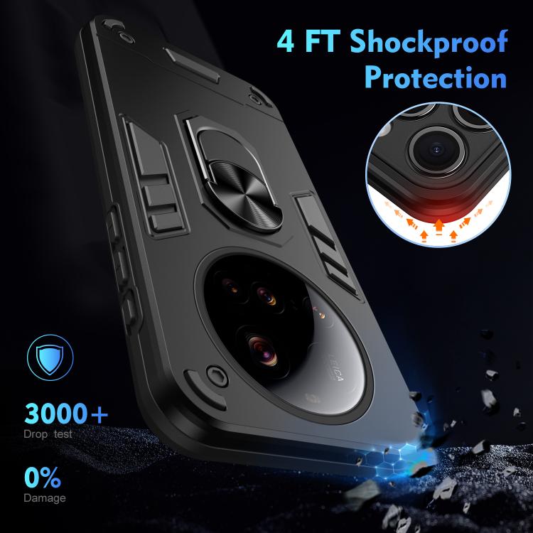 Shockproof Metal Ring Holder Phone Case, For Xiaomi 15 Ultra, For Xiaomi Poco X7 Pro, For Xiaomi 15 Pro, For Xiaomi 15, For Xiaomi 14T Pro, For Xiaomi 14T