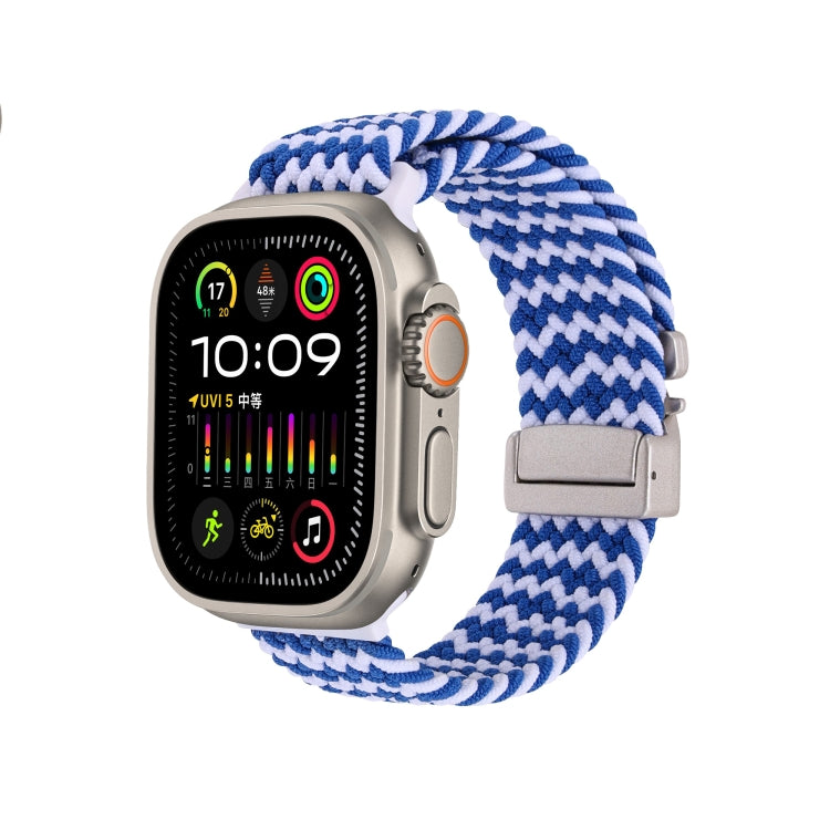 Snap Button Braided Watch Band, For Apple Watch 46mm / 49mm / 45mm / 44mm