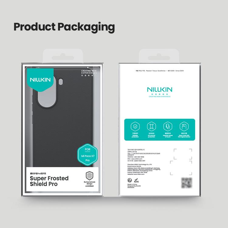 NILLKIN Frosted Shield Pro PC + TPU Phone Case, For Xiaomi Poco X7 Pro, For Xiaomi 15 Pro, For Xiaomi 15, For Xiaomi 14T Pro, For Xiaomi 14T