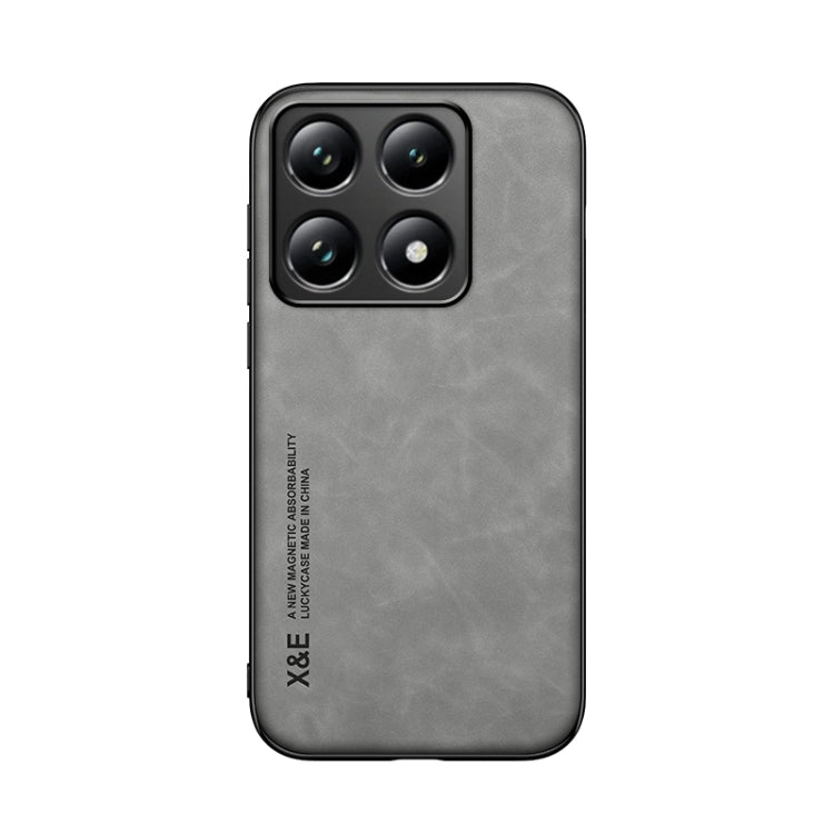 Skin Feel Magnetic Leather Back Phone Case