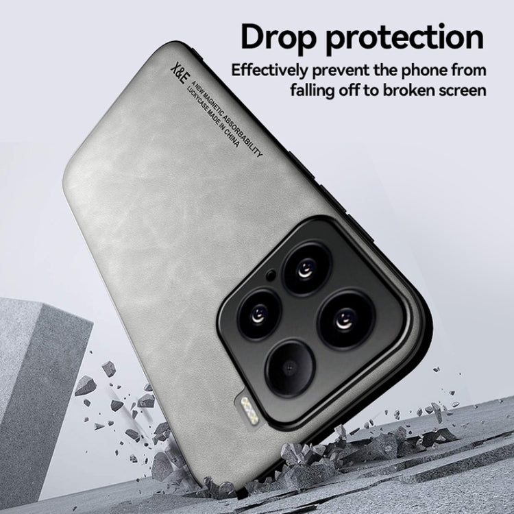 Skin Feel Magnetic Leather Back Phone Case