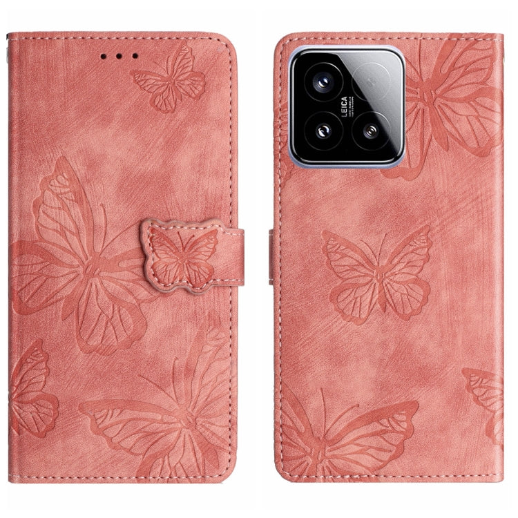 Skin-feel Embossed Butterfly Leather Phone Case