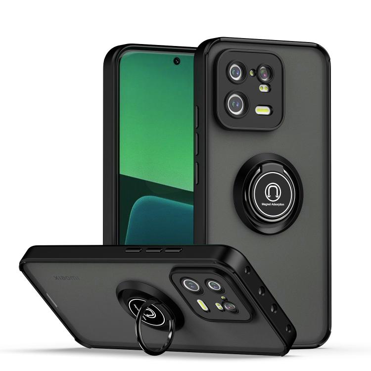Q Shadow 1 Series TPU + PC Phone Case with Ring