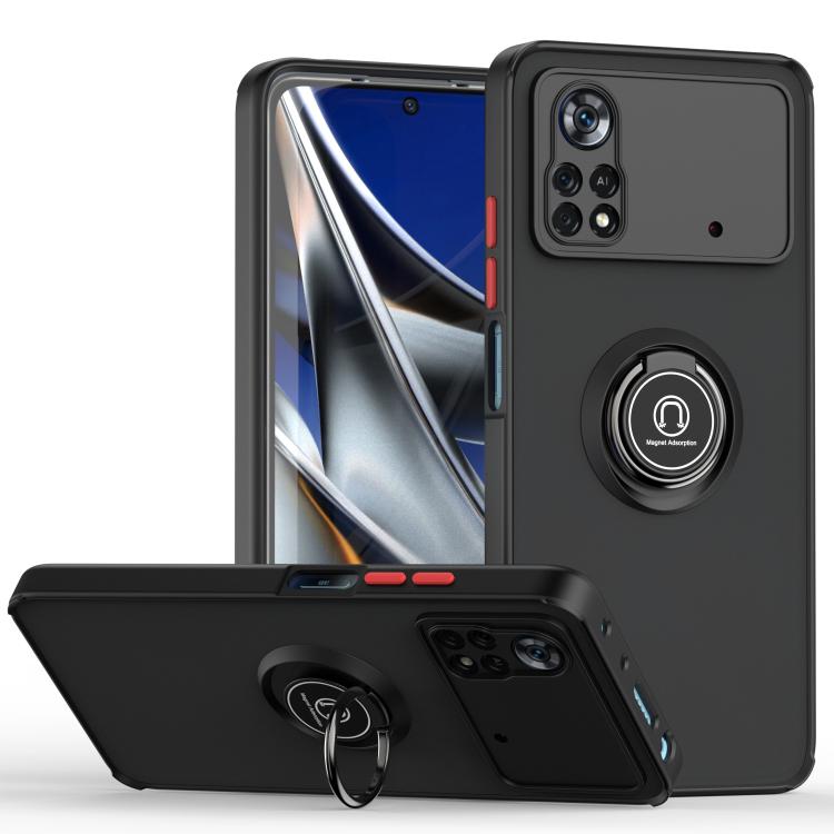 Q Shadow 1 Series TPU + PC Phone Case with Ring