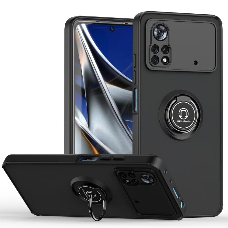 Q Shadow 1 Series TPU + PC Phone Case with Ring
