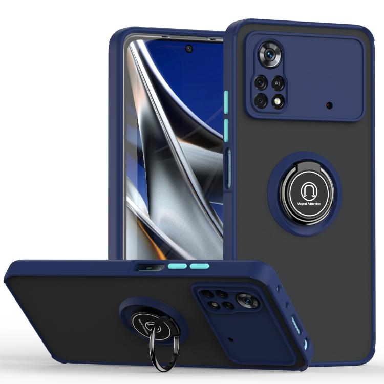 Q Shadow 1 Series TPU + PC Phone Case with Ring