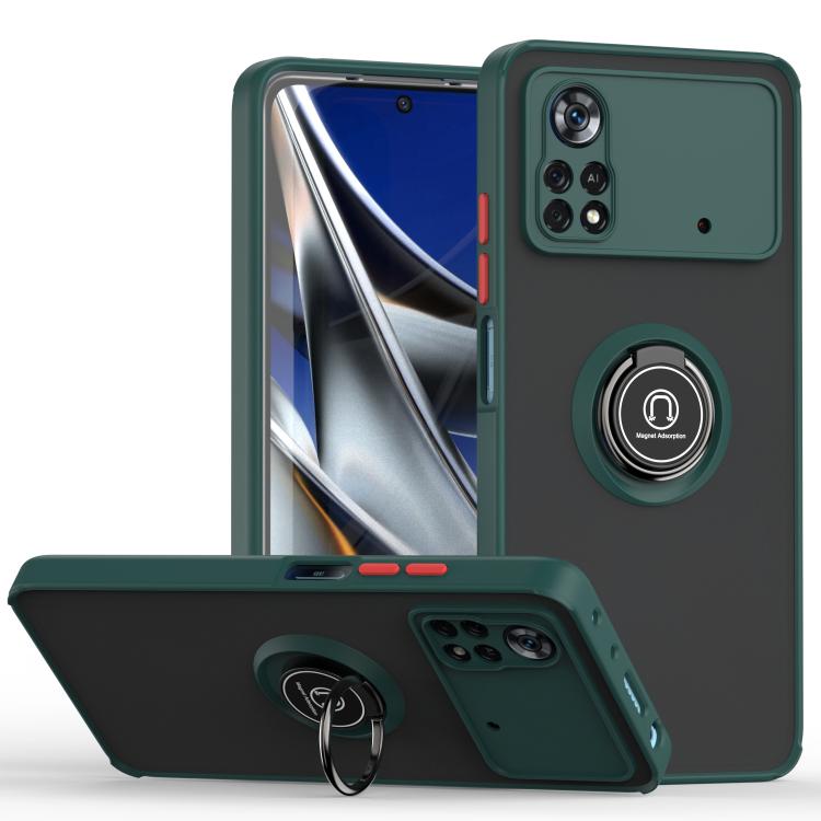 Q Shadow 1 Series TPU + PC Phone Case with Ring