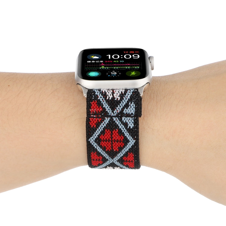 Nylon Replacement Strap Watchband, For Apple Watch Series 7 45mm / & 6 & SE & 5 & 4 44mm