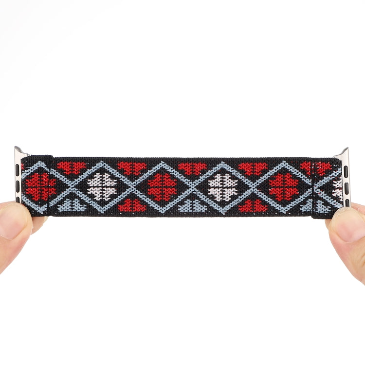 Nylon Replacement Strap Watchband, For Apple Watch Series 7 45mm / & 6 & SE & 5 & 4 44mm