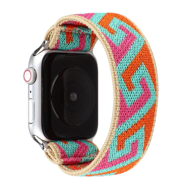 Nylon Replacement Strap Watchband, For Apple Watch Series 7 45mm / & 6 & SE & 5 & 4 44mm
