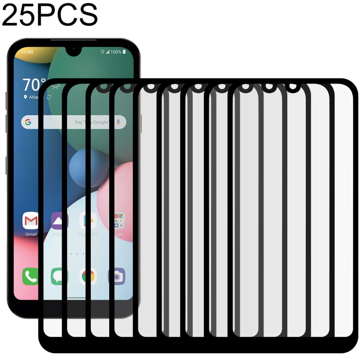 25 PCS Full Glue Full Screen Tempered Glass Film, For LG Aristo 5 (25 PCS), For LG Aristo 5 Pro (25 PCS), For vivo iQOO U1x (25 PCS), For LG Fortune 3 (25 PCS), For LG G9 (25 PCS), For LG Harmony 4 (25 PCS), For LG K30 (2019) (25 PCS), For LG K31 (25 P...
