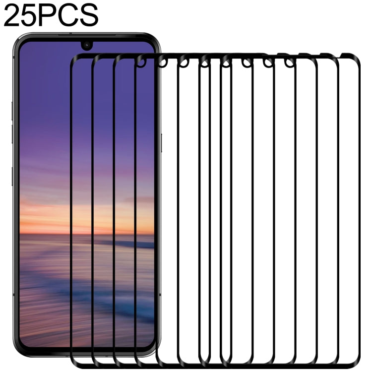 25 PCS Full Glue Full Screen Tempered Glass Film, For LG Aristo 5 (25 PCS), For LG Aristo 5 Pro (25 PCS), For vivo iQOO U1x (25 PCS), For LG Fortune 3 (25 PCS), For LG G9 (25 PCS), For LG Harmony 4 (25 PCS), For LG K30 (2019) (25 PCS), For LG K31 (25 P...