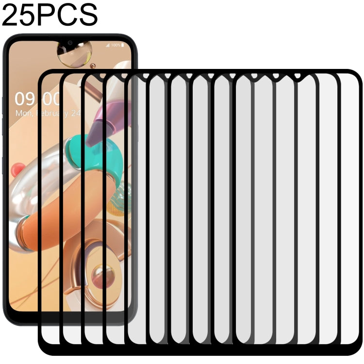 25 PCS Full Glue Full Screen Tempered Glass Film, For LG Aristo 5 (25 PCS), For LG Aristo 5 Pro (25 PCS), For vivo iQOO U1x (25 PCS), For LG Fortune 3 (25 PCS), For LG G9 (25 PCS), For LG Harmony 4 (25 PCS), For LG K30 (2019) (25 PCS), For LG K31 (25 P...