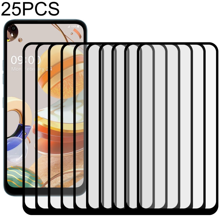 25 PCS Full Glue Full Screen Tempered Glass Film, For LG Aristo 5 (25 PCS), For LG Aristo 5 Pro (25 PCS), For vivo iQOO U1x (25 PCS), For LG Fortune 3 (25 PCS), For LG G9 (25 PCS), For LG Harmony 4 (25 PCS), For LG K30 (2019) (25 PCS), For LG K31 (25 P...