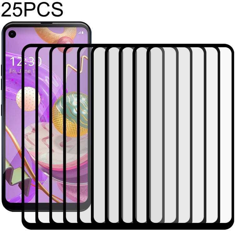 25 PCS Full Glue Full Screen Tempered Glass Film, For LG Aristo 5 (25 PCS), For LG Aristo 5 Pro (25 PCS), For vivo iQOO U1x (25 PCS), For LG Fortune 3 (25 PCS), For LG G9 (25 PCS), For LG Harmony 4 (25 PCS), For LG K30 (2019) (25 PCS), For LG K31 (25 P...
