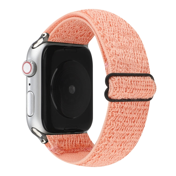 Solid Color Nylon Watchband For Apple Watch Series 6 & SE & 5 & 4 40mm / 3 & 2 & 1 38mm, For Apple Watch Series 7 41mm / 6 & SE & 5 & 4 40mm / 3 & 2 & 1 38mm