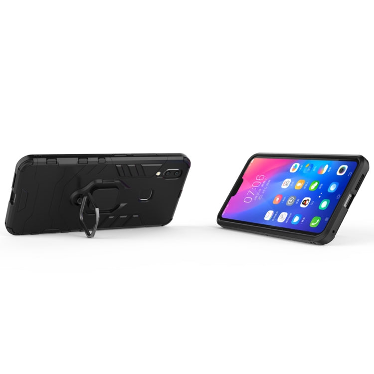 PC + TPU Shockproof Protective Case for Vivo X21, with Magnetic Ring Holder, For Vivo X21