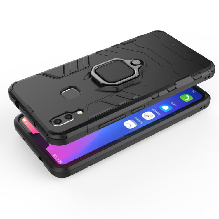 PC + TPU Shockproof Protective Case for Vivo X21, with Magnetic Ring Holder, For Vivo X21