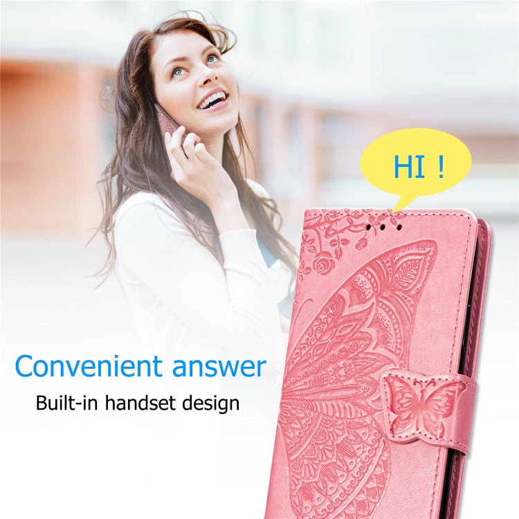 Butterfly Love Flowers Embossing Horizontal Flip Leather Case for Galaxy S10, with Holder & Card Slots & Wallet & Lanyard, For Galaxy S10