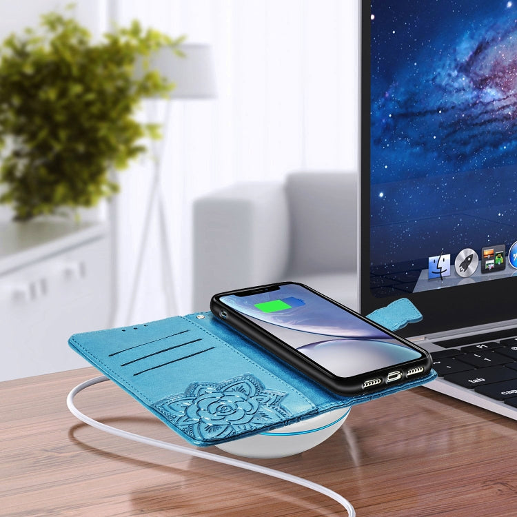 Butterfly Love Flowers Embossing Horizontal Flip Leather Case for Galaxy S10, with Holder & Card Slots & Wallet & Lanyard, For Galaxy S10