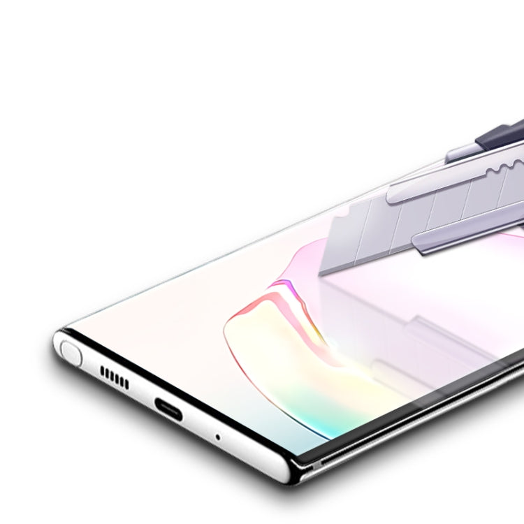 For Samsung Galaxy Note20+ 5G mocolo 0.33mm 9H 3D Curved Full Screen Tempered Glass Film, Fingerprint Unlock Support