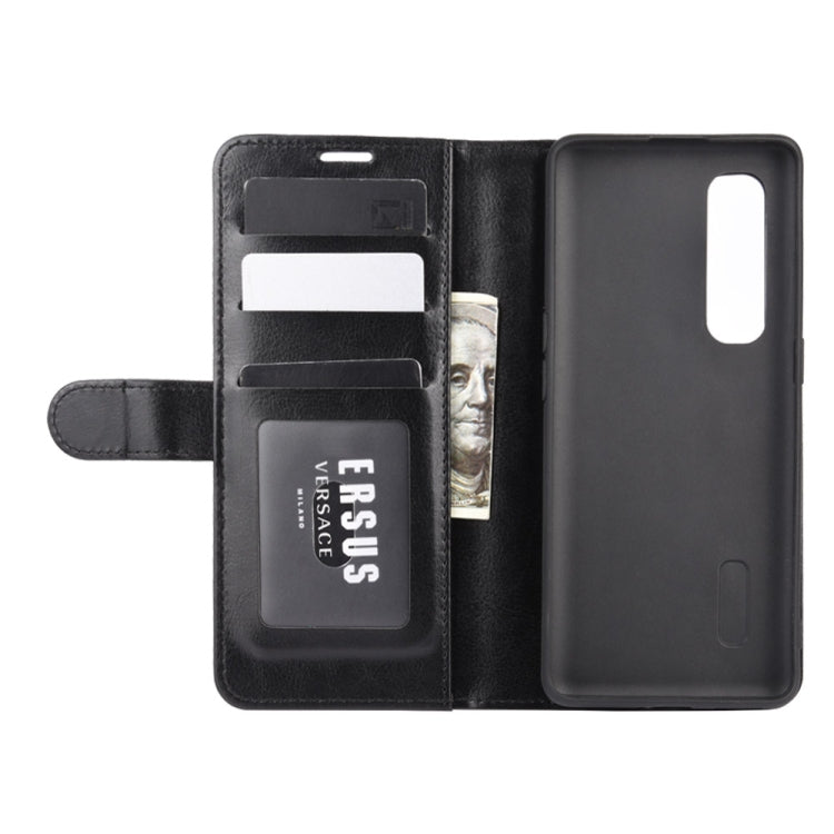 For OPPO Find X2 Pro R64 Texture Single Horizontal Flip Protective Case with Holder & Card Slots & Wallet& Photo Frame, For OPPO Find X2 Pro