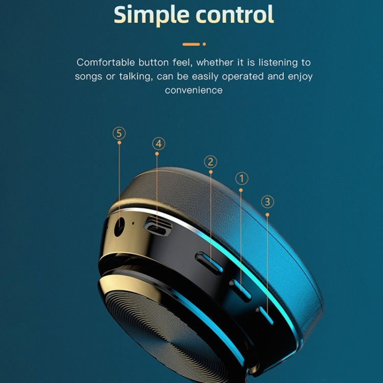 VJ320 Bluetooth 5.0 Head-mounted Foldable Wireless Headphones Support TF Card with Mic, VJ320 Red, VJ320 White, VJ320 Black, VJ320 Blue