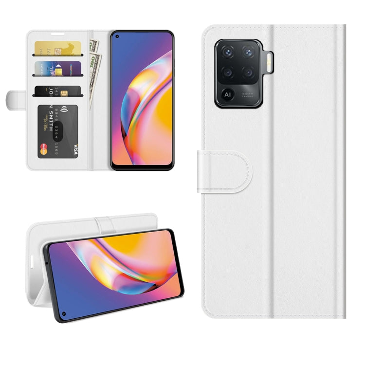 For OPPO A94 4G / F19 Pro / Reno5 Lite R64 Texture Single Horizontal Flip Protective Case with Holder & Card Slots & Wallet & Photo Frame, For OPPO A94 4G
