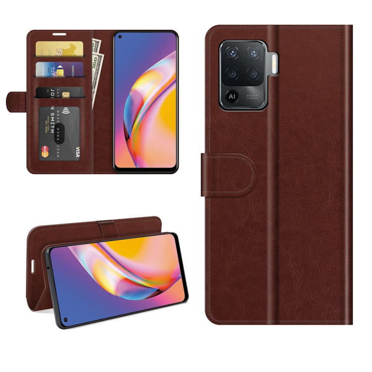 For OPPO A94 4G / F19 Pro / Reno5 Lite R64 Texture Single Horizontal Flip Protective Case with Holder & Card Slots & Wallet & Photo Frame, For OPPO A94 4G