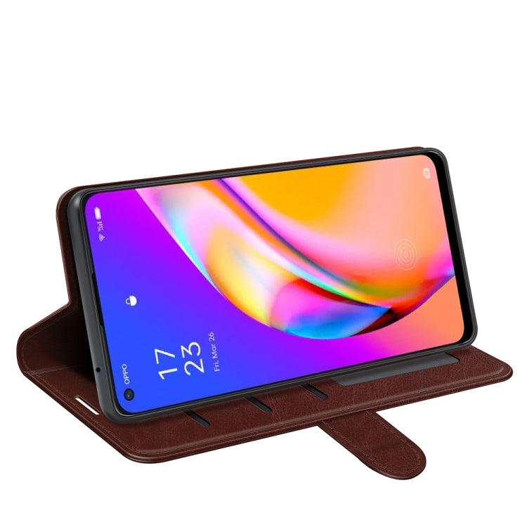 For OPPO A94 5G / F19 Pro+ 5G / Reno5 Z R64 Texture Single Horizontal Flip Protective Case with Holder & Card Slots & Wallet & Photo Frame, For OPPO A94 5G