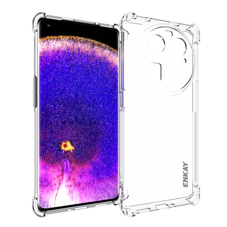 ENKAY Clear TPU Shockproof Anti-slip Phone Case, For OPPO Find X6 Pro, For OPPO A2 Pro 5G, For OPPO Find