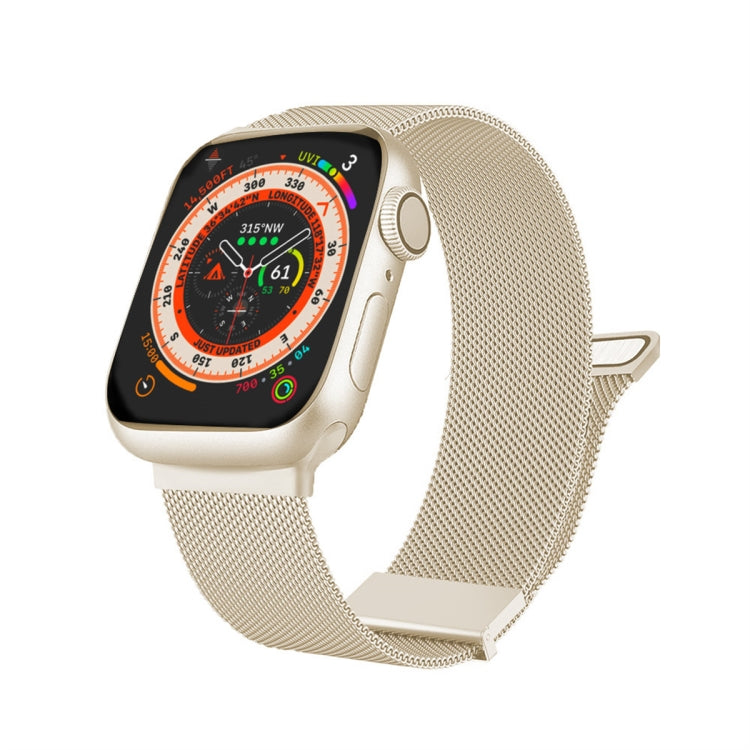 Milan Double Magnetic Steel Mesh Watch Band, For Apple Watch SE 2022 44mm, For Apple Watch 7 41mm, For Apple Watch 7 45mm, For Apple Watch SE 40mm