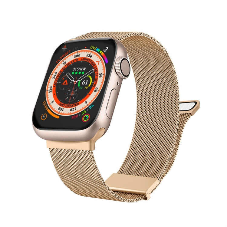 Milan Double Magnetic Steel Mesh Watch Band, For Apple Watch SE 2022 44mm, For Apple Watch 7 41mm, For Apple Watch 7 45mm, For Apple Watch SE 40mm
