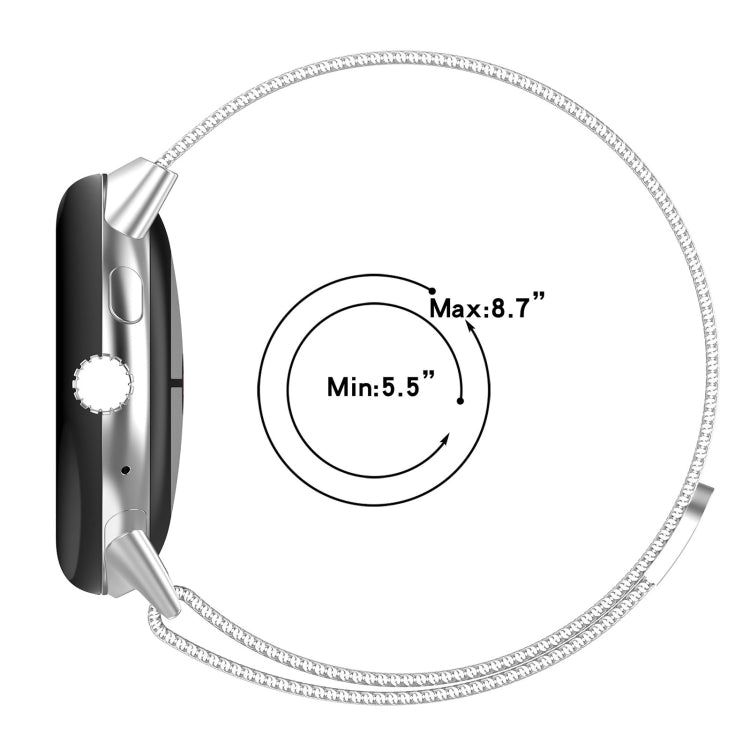 Milanese Metal Magnetic Watch Band, For Google Pixel Watch 3 45mm, For Google Pixel Watch 3 41mm