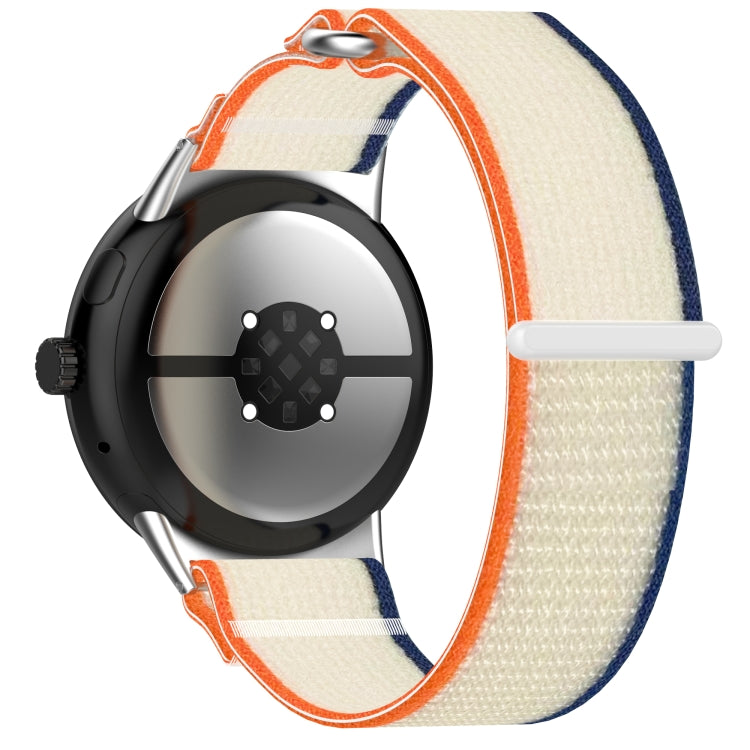 Nylon Woven Hook and Loop Fastener Watch Band, For Google Pixel Watch 3 45mm, For Google Pixel Watch 3 41mm
