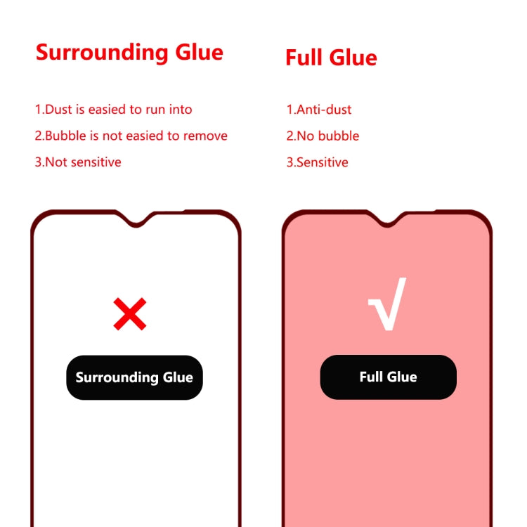 2 PCS ENKAY Hat-prince Full Glue 0.26mm 9H 2.5D Tempered Glass Full Coverage Film for